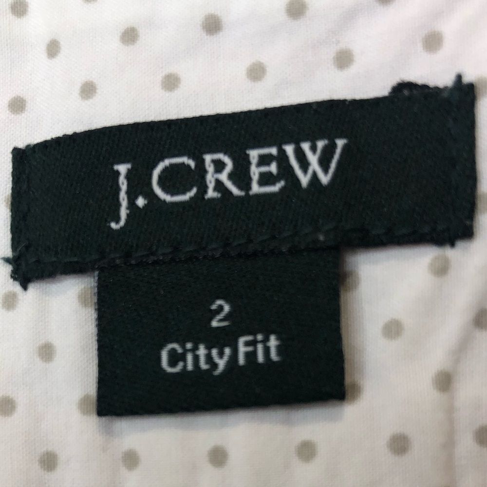 J. Crew pink and white striped city fit shorts, size 2 - Picture 6 of 11